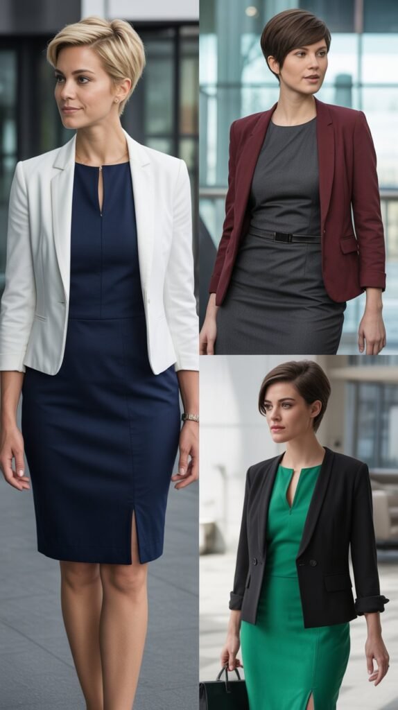 The Sheath Dress with Structured Blazer
