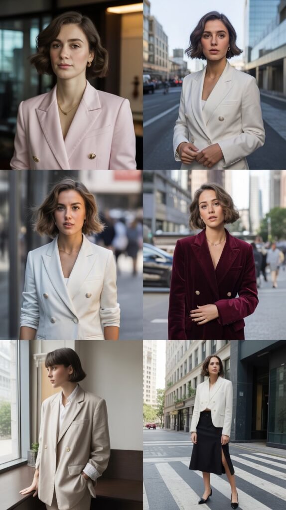 Blazers with Feminine Details