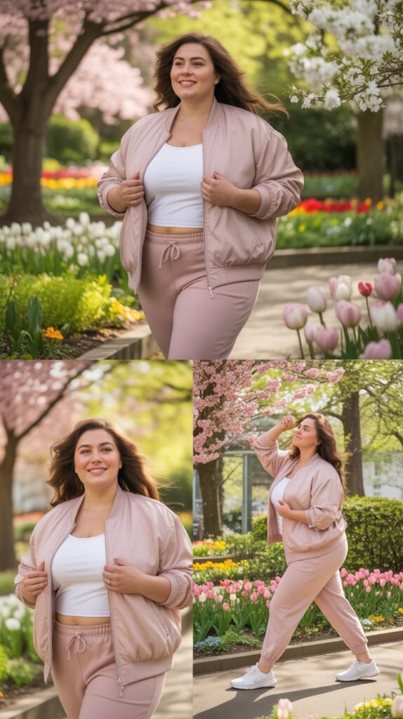 Bomber Jacket with Matching Jogger Set