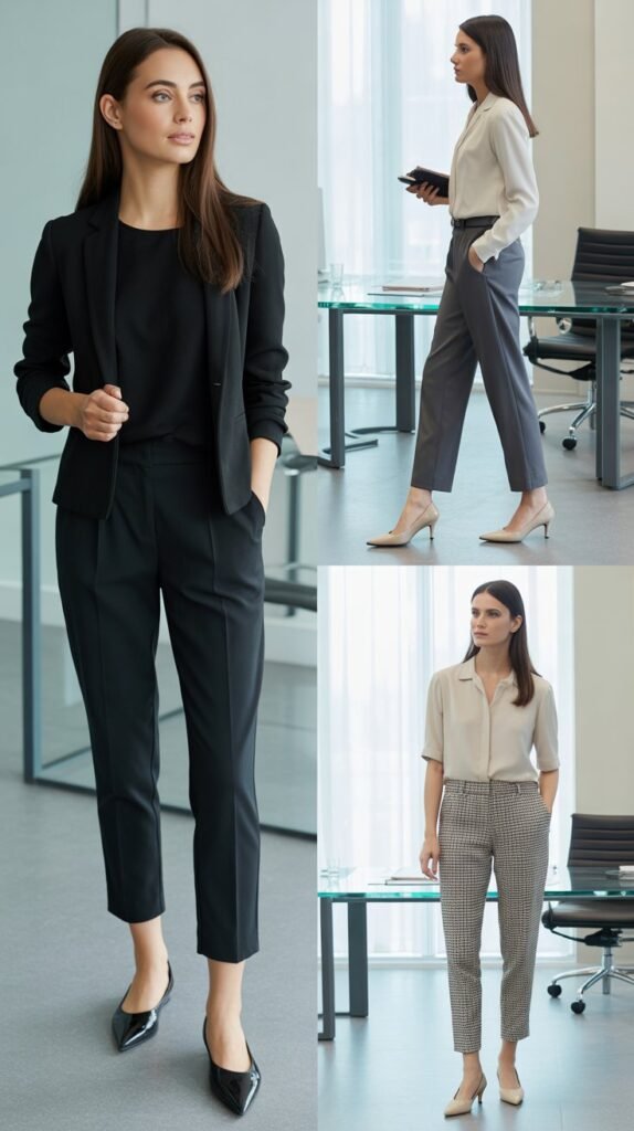 Ankle Pants with Ballet Flats