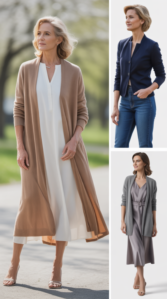 Cardigans Worn as Jackets