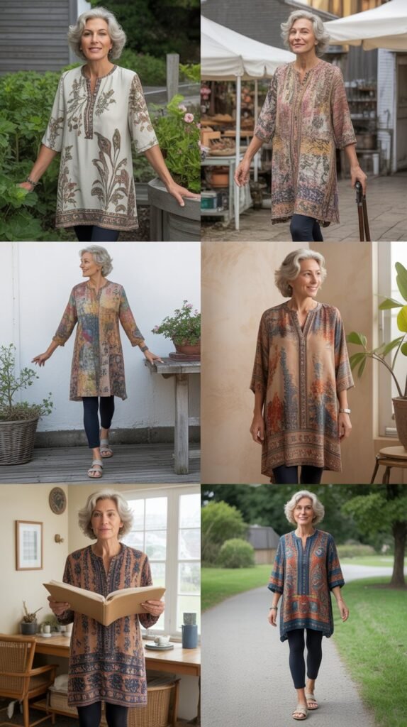 Printed Tunic with Leggings