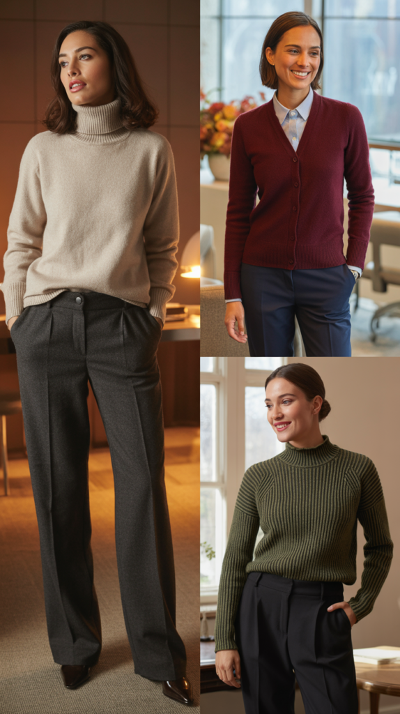 Sweater and Dress Pants Pairing