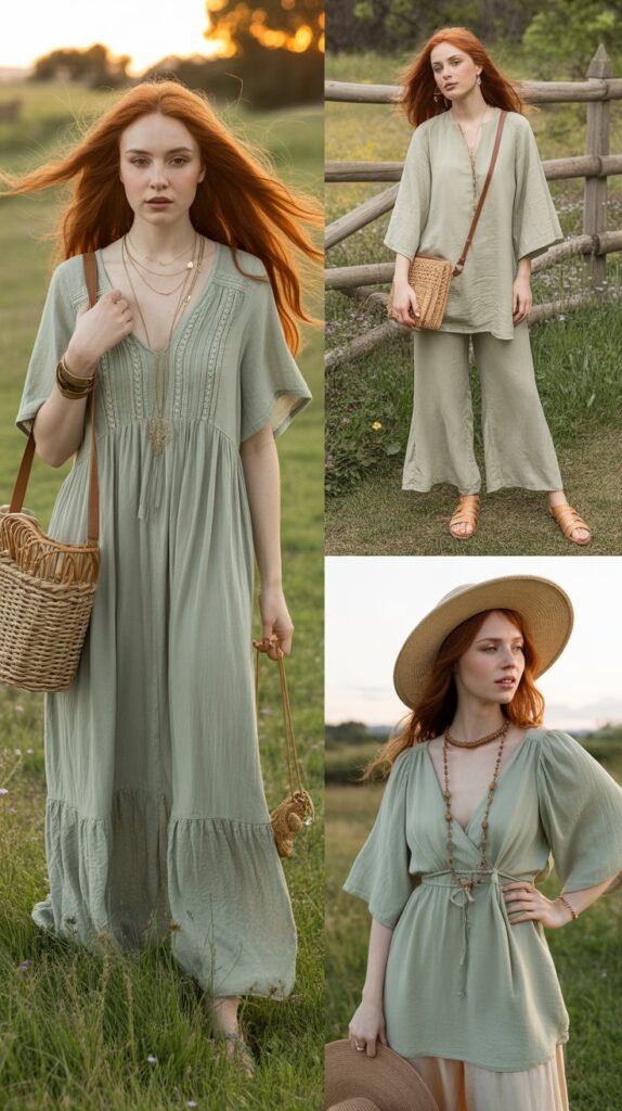 Sage Green Bohemian Style