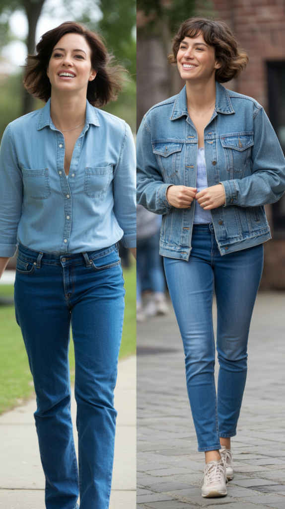 Denim on Denim with Base Layer