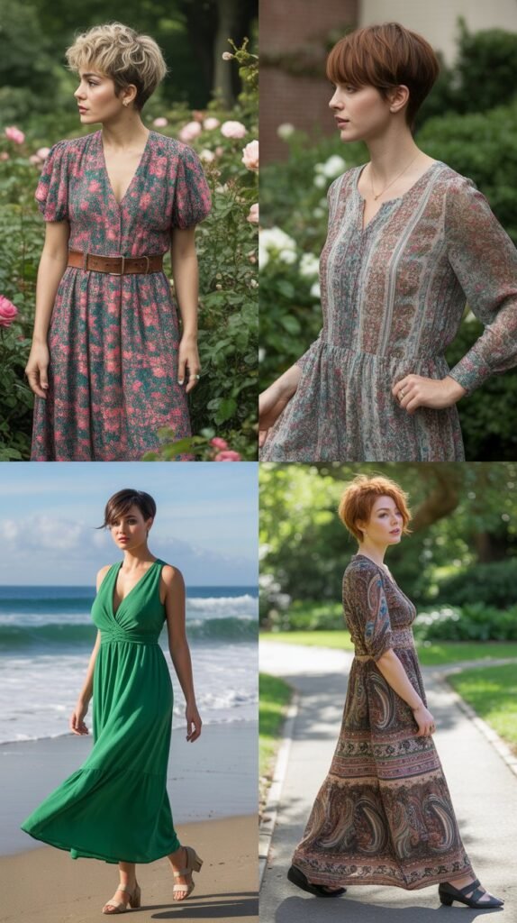 Maxi Dresses with Defined Waists