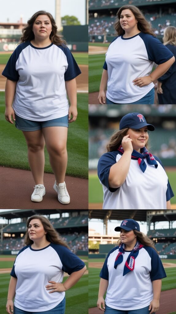 Baseball Tee Sporty Look