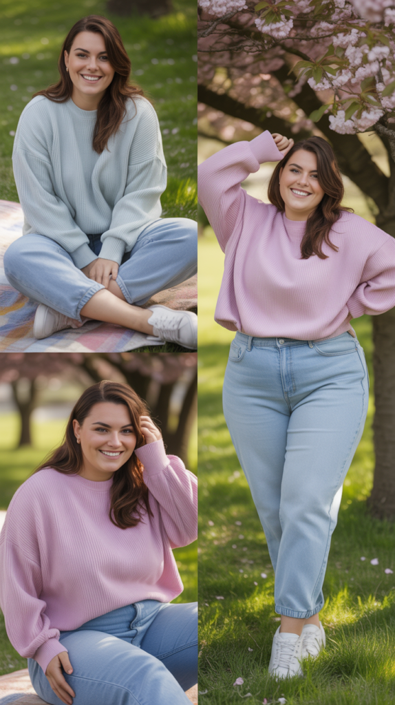 Oversized Sweater and Mom Jeans