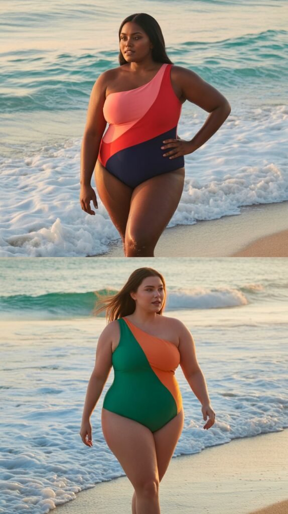 Asymmetrical One-Shoulder Swimsuit