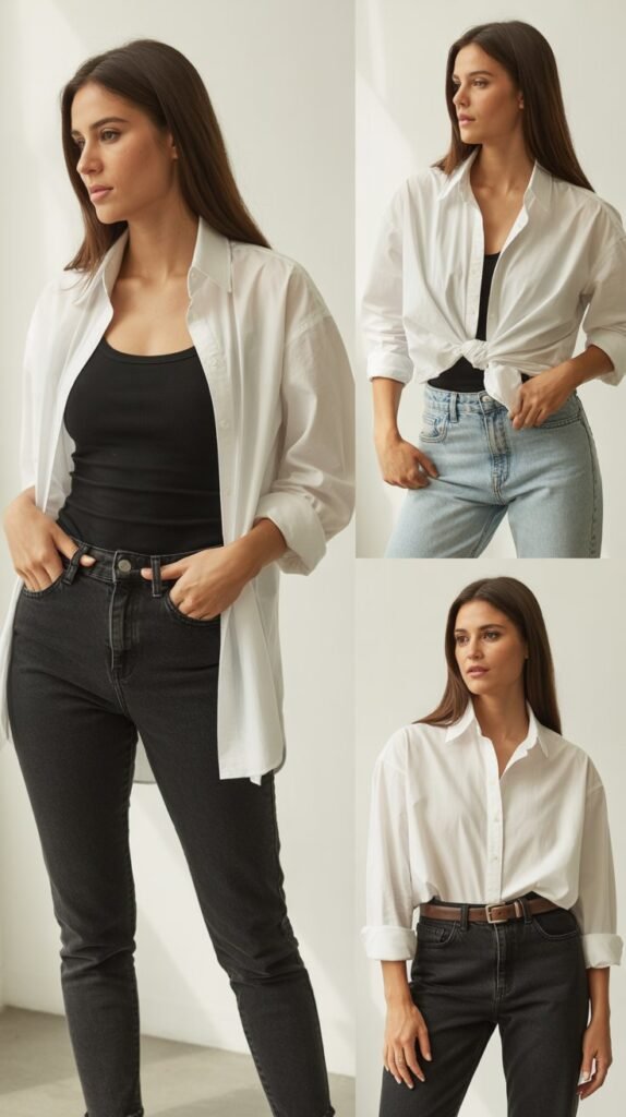 Oversized Button-Down Shirts