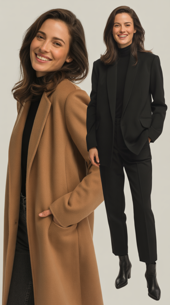  The Camel Coat and All-Black Everything