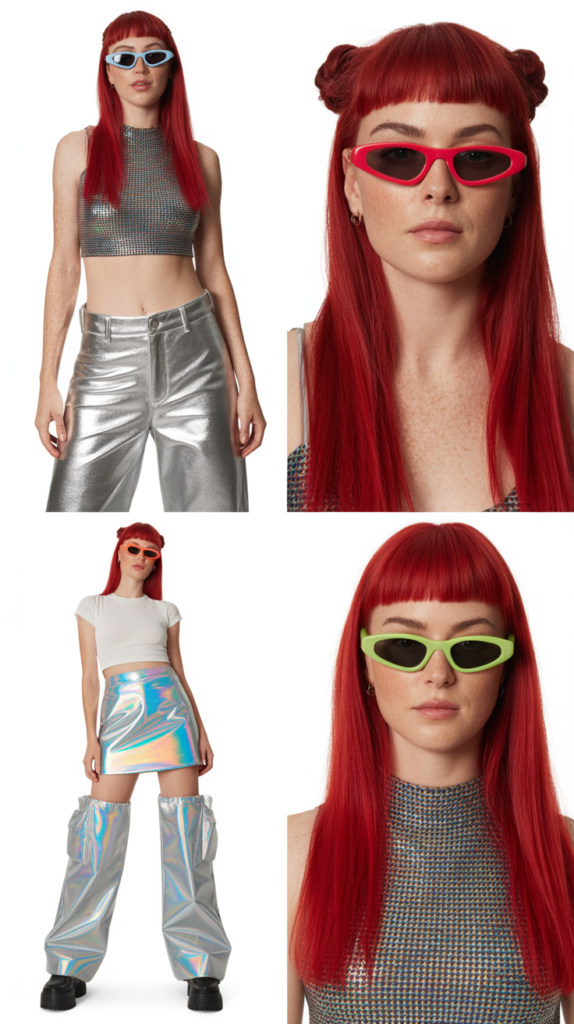 Colored Sunglasses in Tiny Frames