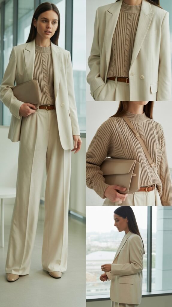 Monochromatic Neutral Outfit