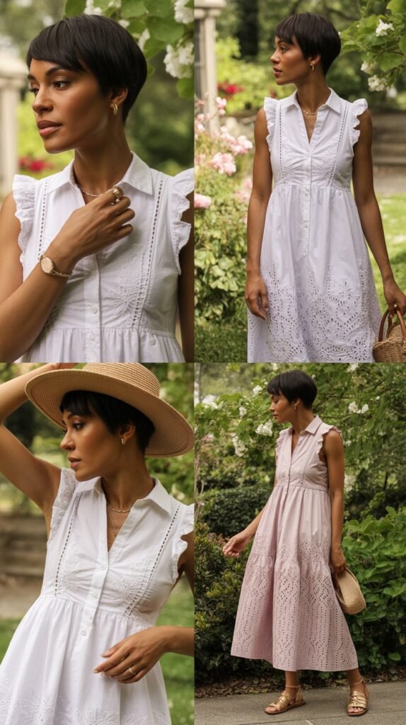 Sundress with Eyelet Details