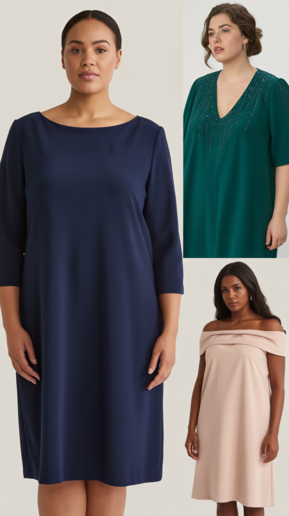  Shift Dresses with Interesting Necklines: Simple Sophistication