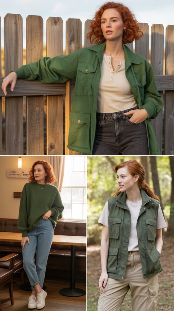 Forest Green Casual Wear