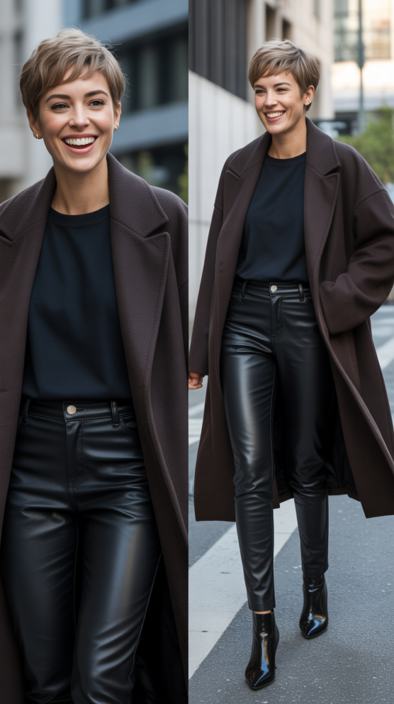 The Oversized Coat and Slim Bottoms