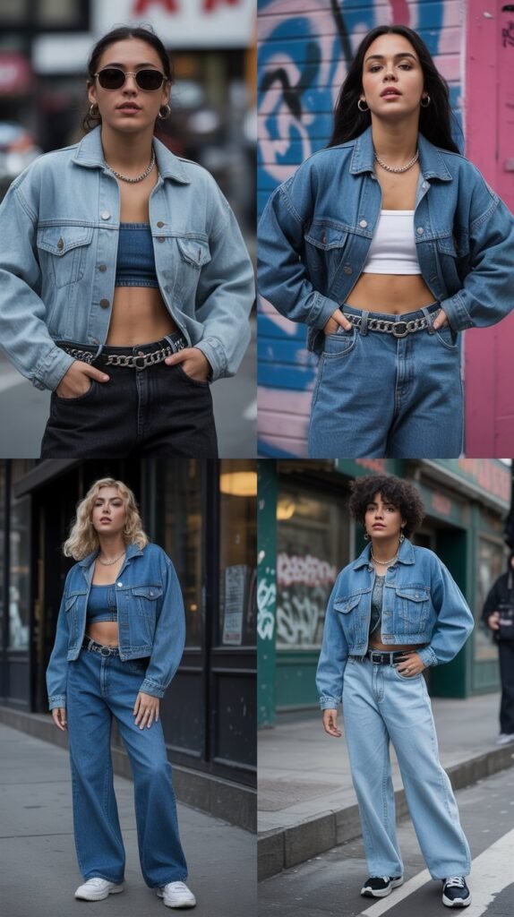  Denim-on-Denim Outfits