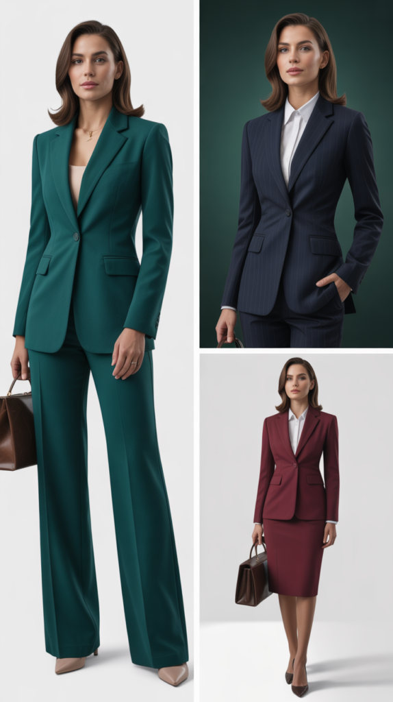 The Power Suit in Contemporary Colors