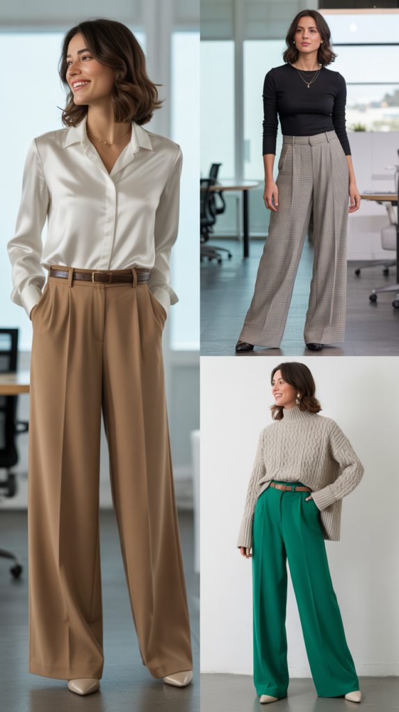  Tailored Wide-Leg Trousers