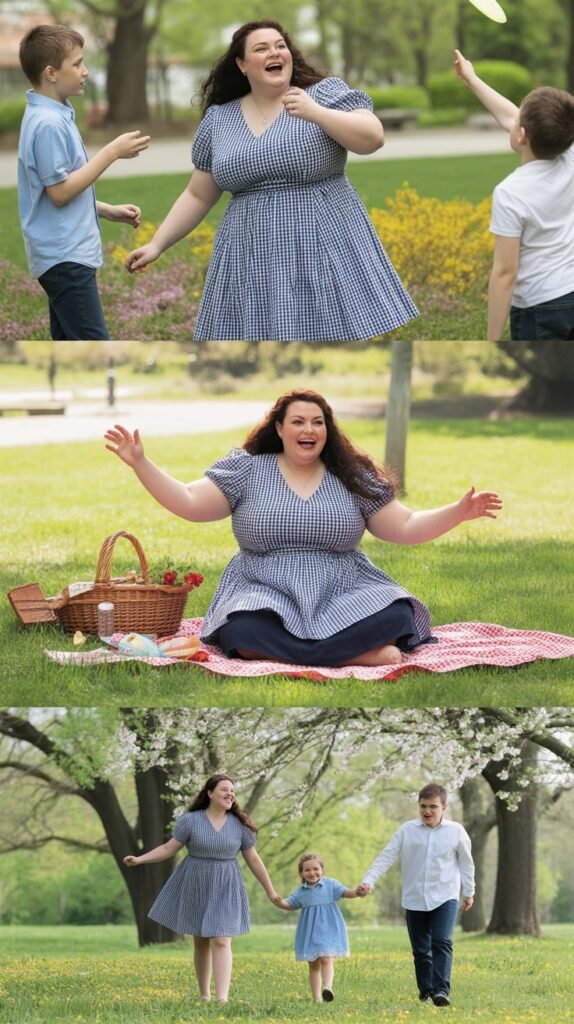  Gingham Print Fit-and-Flare Dresses