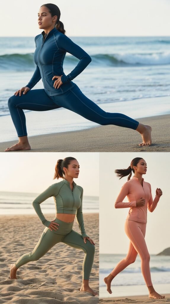 Swim Joggers with Zip-Front Rashguard