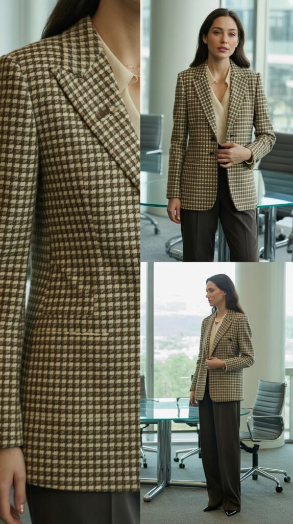 Plaid Blazer Statement Piece