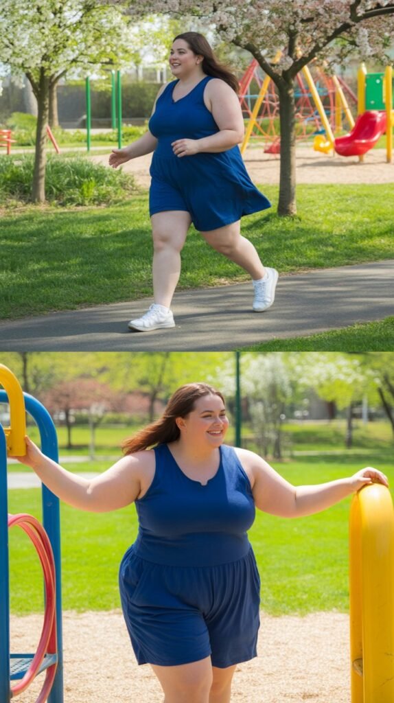 Athletic Romper with Sneakers