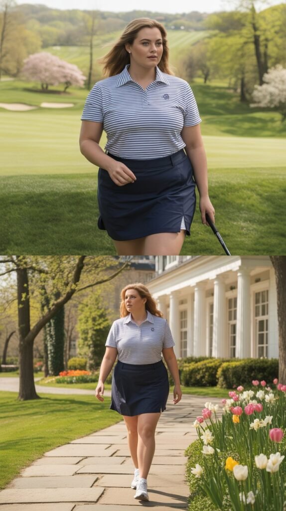 Polo Shirt with Athletic Skort