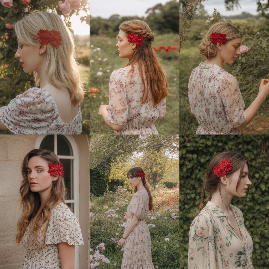  Red Headband with Athletic Wear