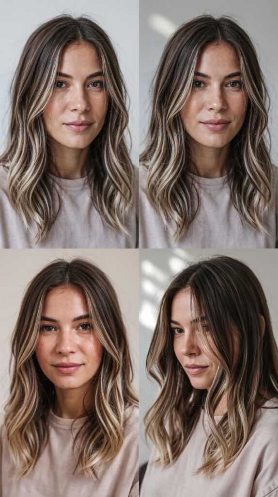 Gray Coverage with Blonde Balayage
