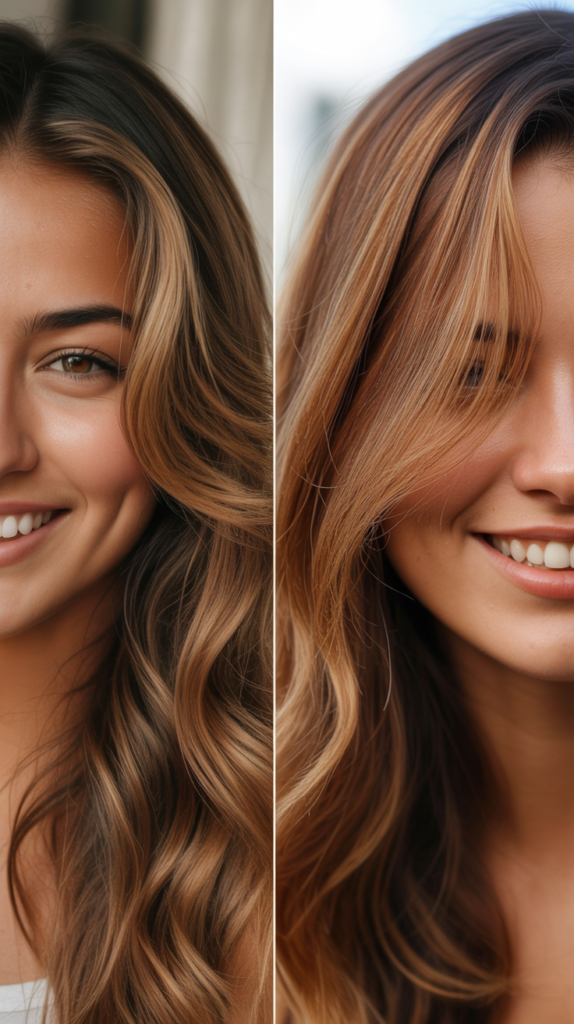 Caramel Balayage Versus Caramel Highlights