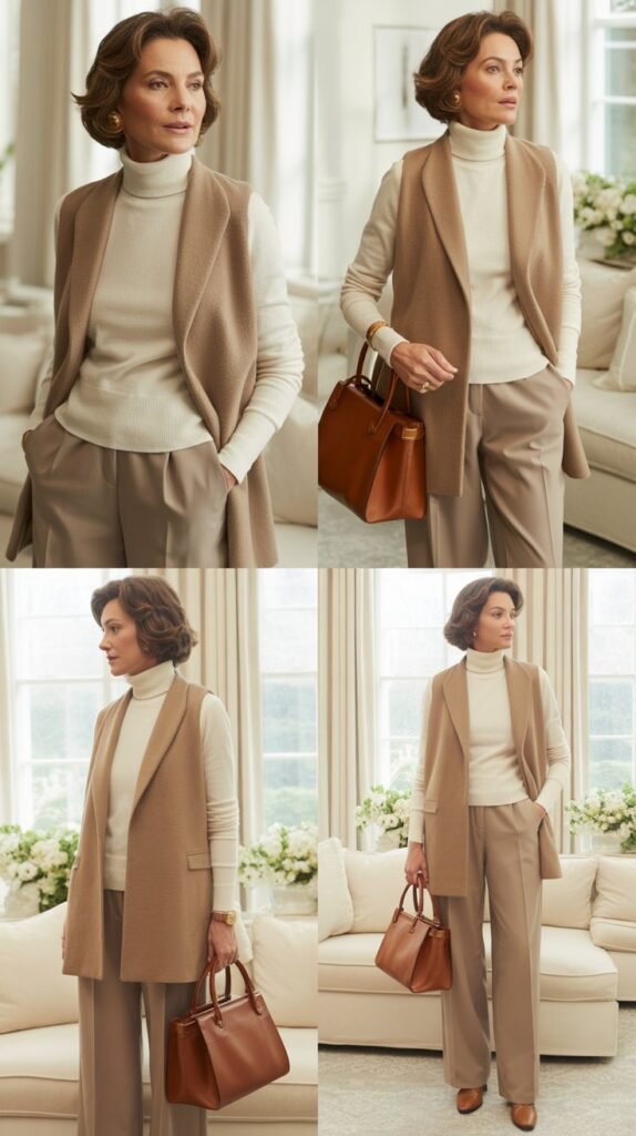  Tonal Layering with Vest