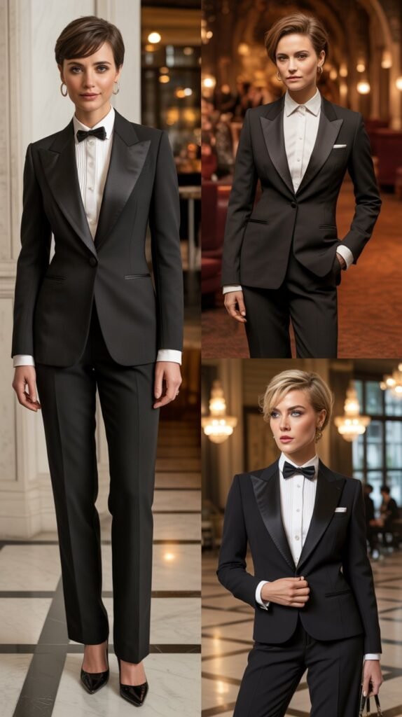  Tuxedo-Inspired Suits with Satin Details