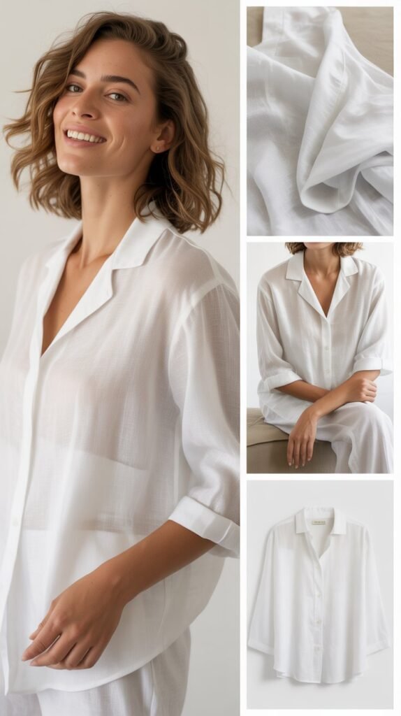 Classic White Linen Set