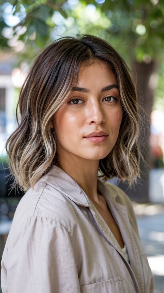 Medium Ash Brown With Platinum Ends