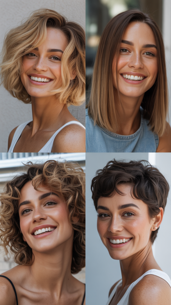 Golden Blonde Choppy Bob