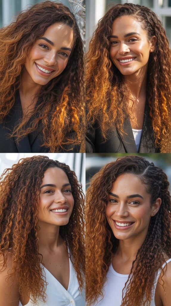 Walnut Brown with Honey Streaks