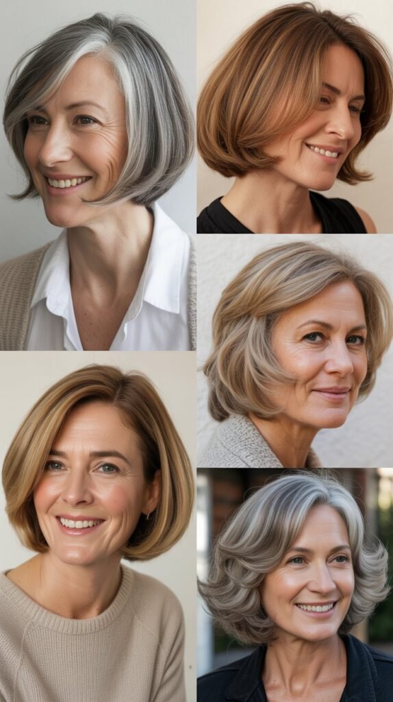 Rounded Bob with Internal Layering