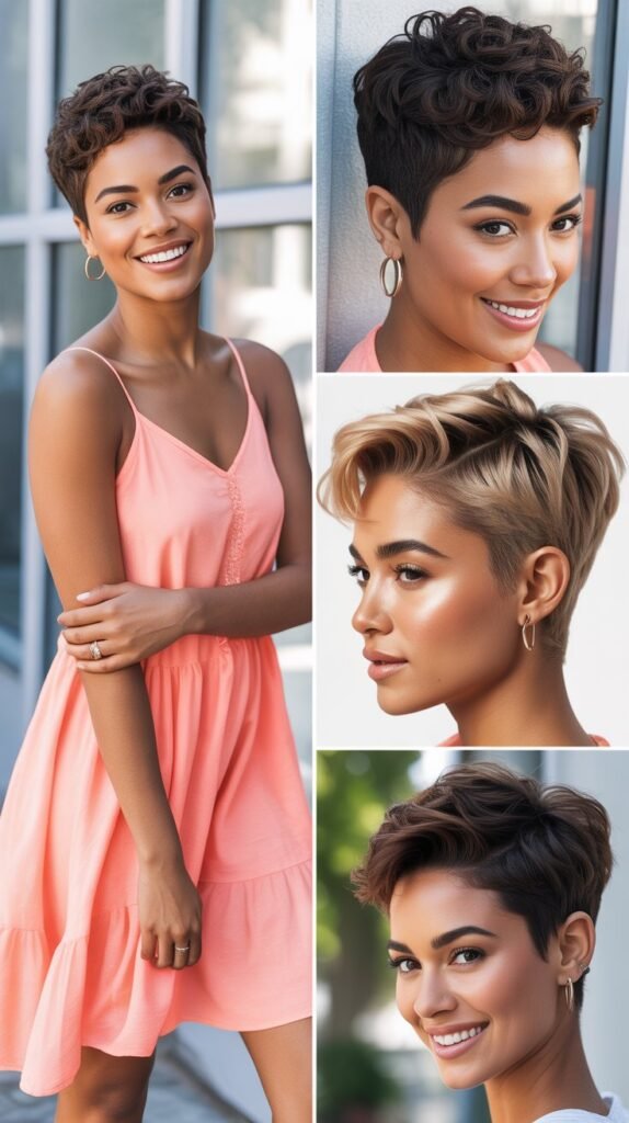 24 Warm-Season Summer Pixie Cut Outfits Black Women Love