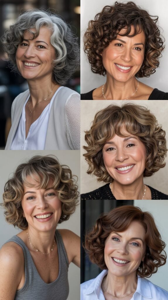 Curly Shag Bob Hybrid