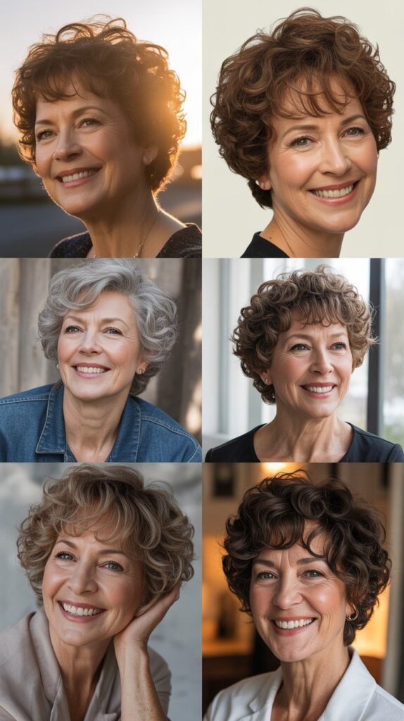 Textured Crop with Curly Fringe