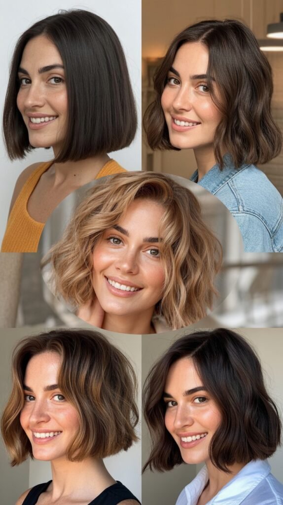 Textured Bob With Blunt Ends