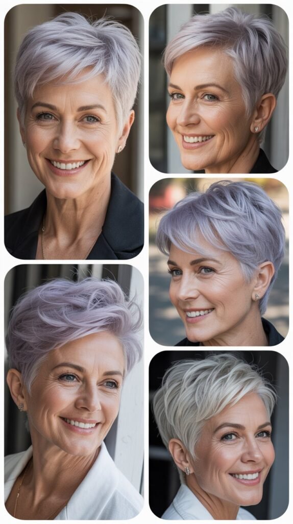 Silver Pixie with Lavender Tones