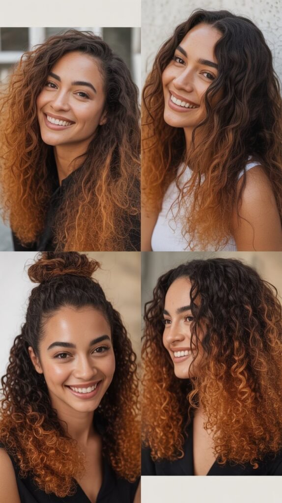  Caramel Ombré Effect