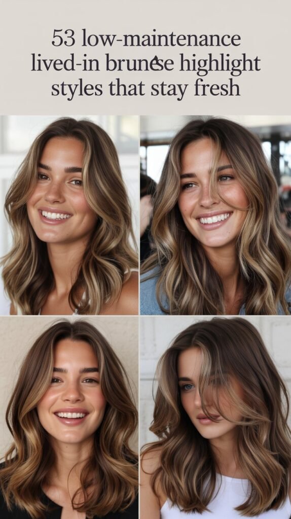 53 Low-Maintenance Lived-In Brunette Highlight Styles That Stay Fresh 53 Low-Maintenance Lived-In Brunette Highlight Styles That Stay Fresh