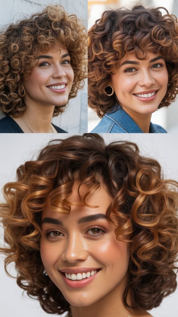 67 Defined Curly Brown Hairstyles With Highlights That Enhance Texture 67 Defined Curly Brown Hairstyles With Highlights That Enhance Texture