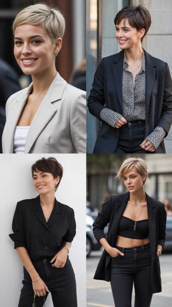 32 Statement-Making Short Pixie Cut Outfits That Stand Out