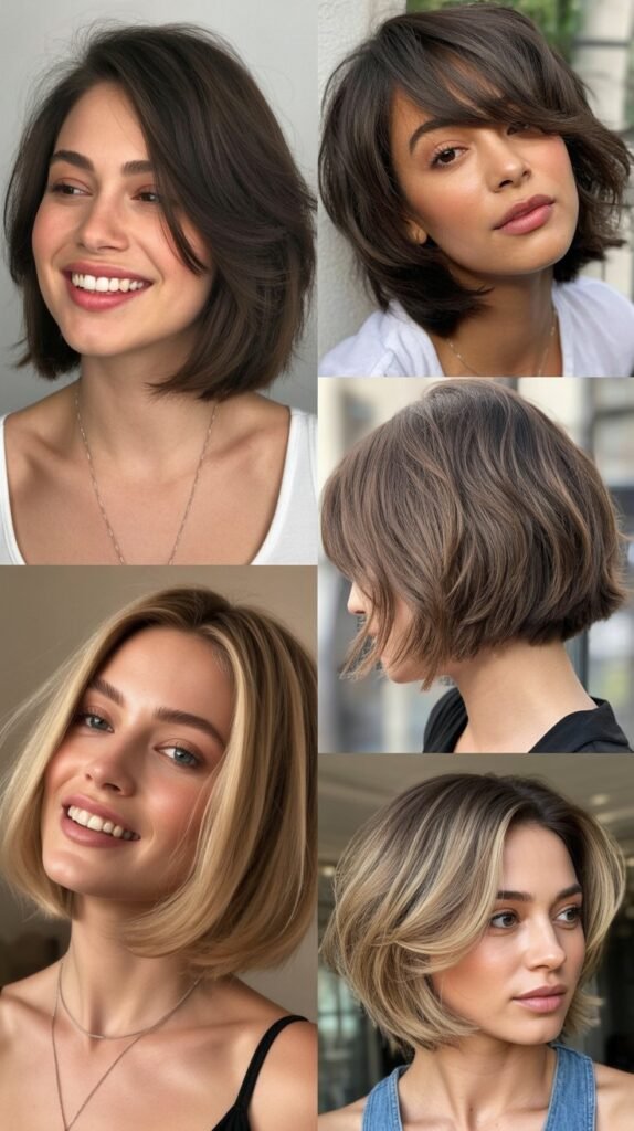 Collarbone Bob With Layers