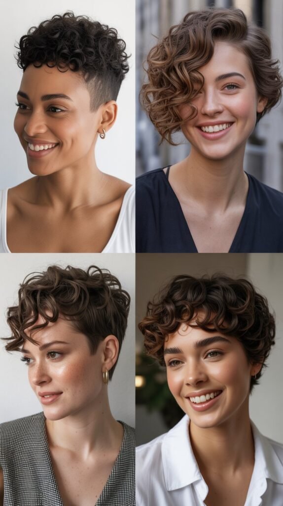  Curly Pixie Cut